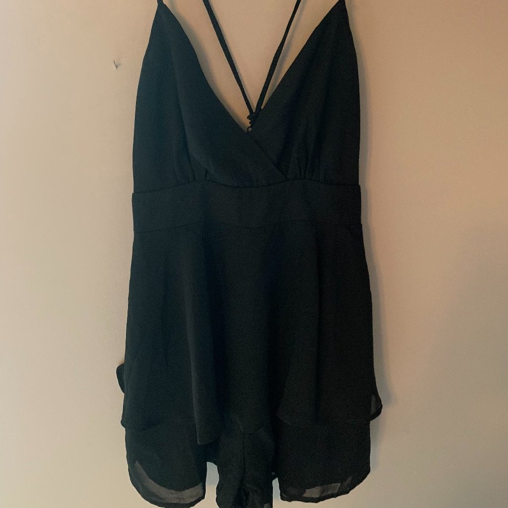 Pitaya black romper, small